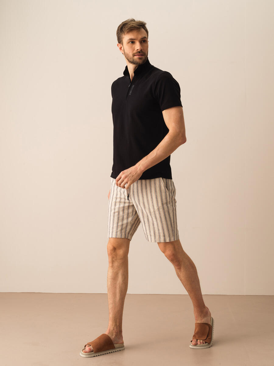 Siyah Regular Fit Pamuklu Tişört - 2