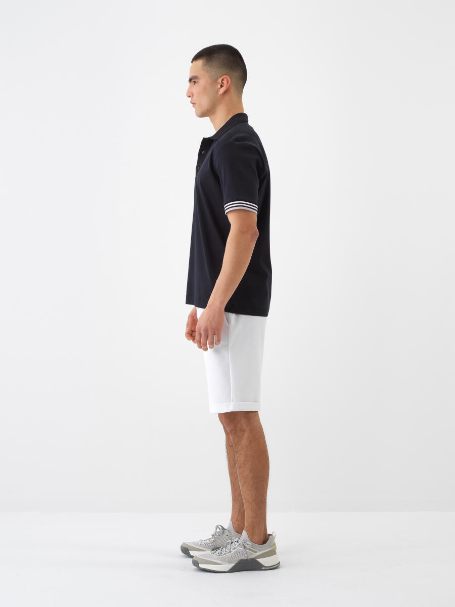 Siyah Regular Fit Pamuklu Tişört - 3