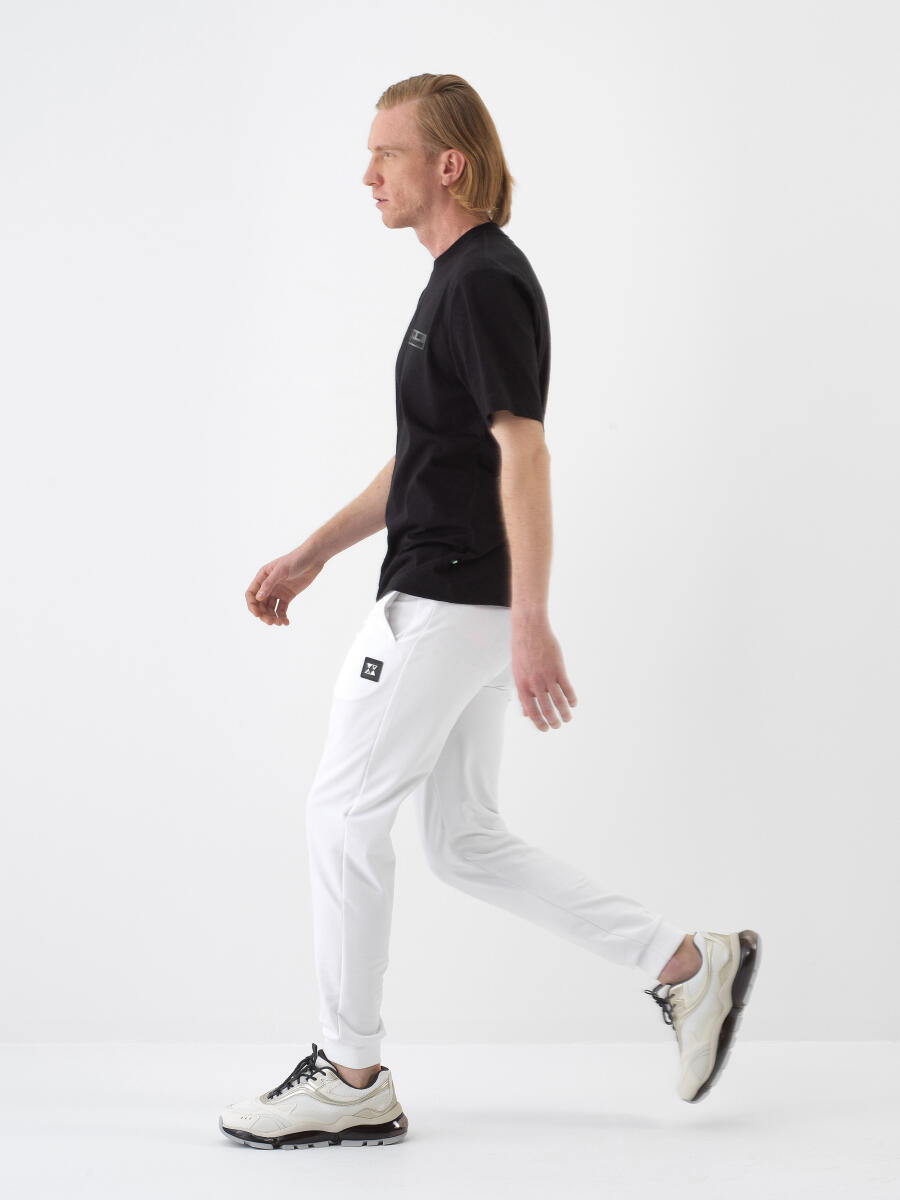 Siyah Regular Fit Pamuklu Tişört - 3