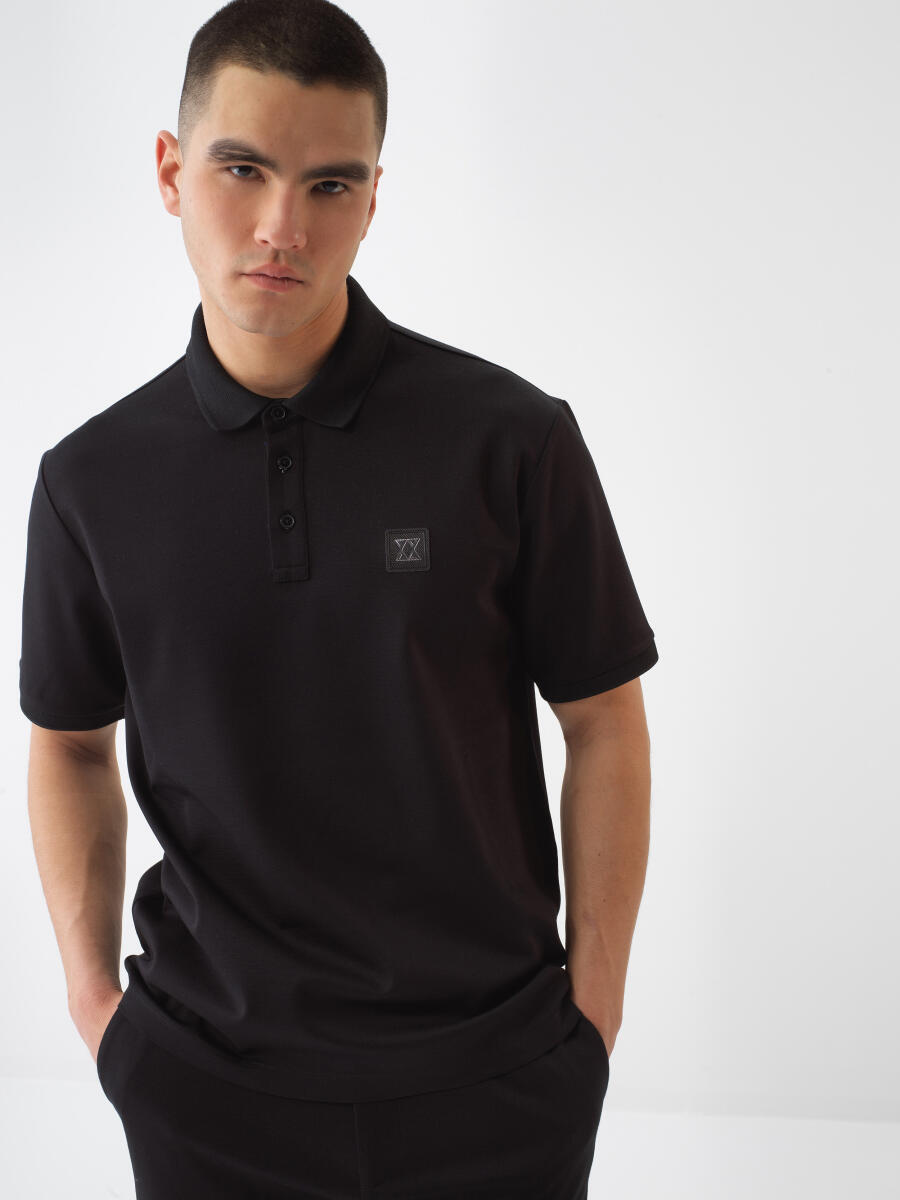 Siyah Regular Fit Tişört - 3