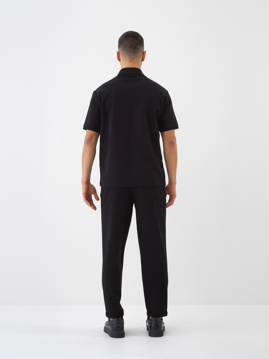 Siyah Regular Fit Tişört - 6