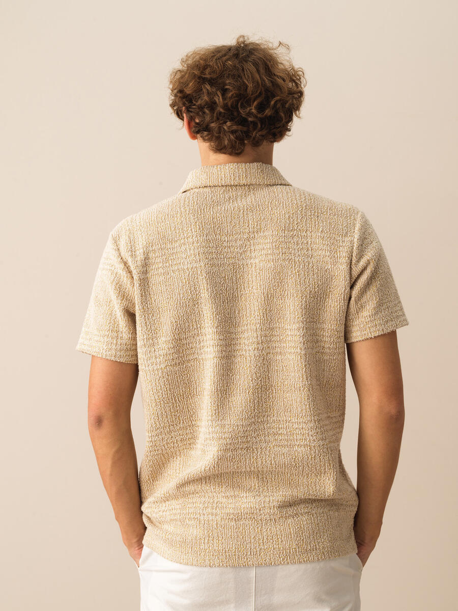 Taş Rengi Regular Fit Pamuklu Tişört - 3