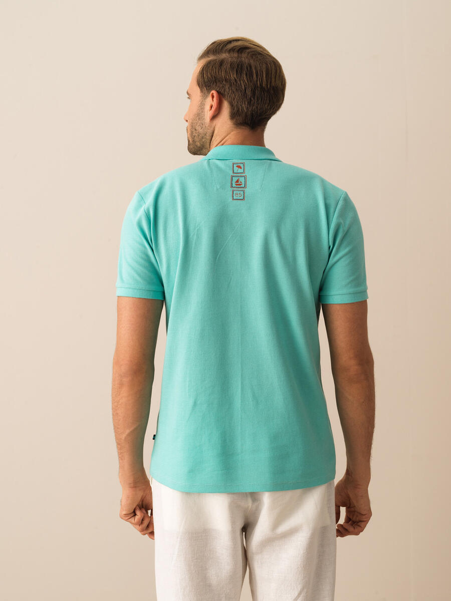 Turkuaz Regular Fit Pamuklu Tişört - 4