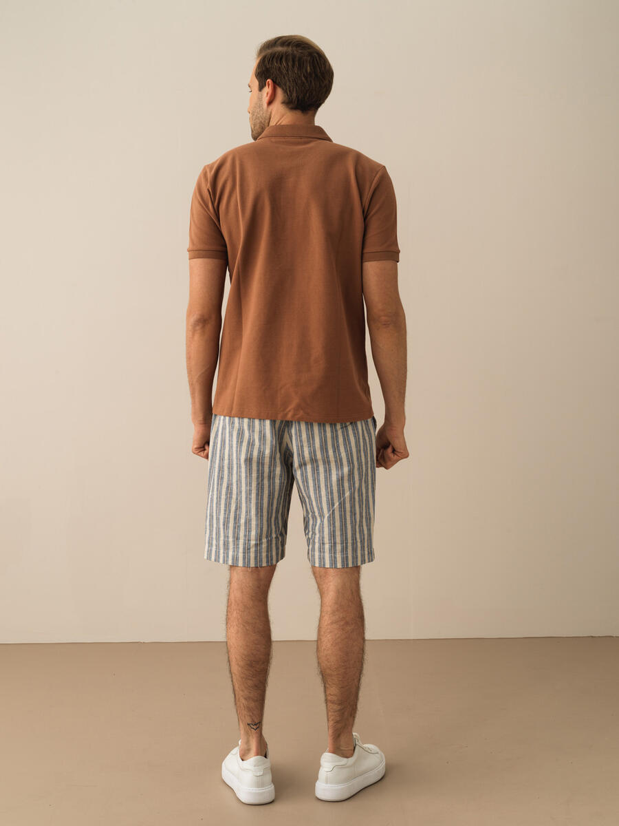 Vizon Regular Fit Pamuklu Polo Yaka Basic Tişört - 4