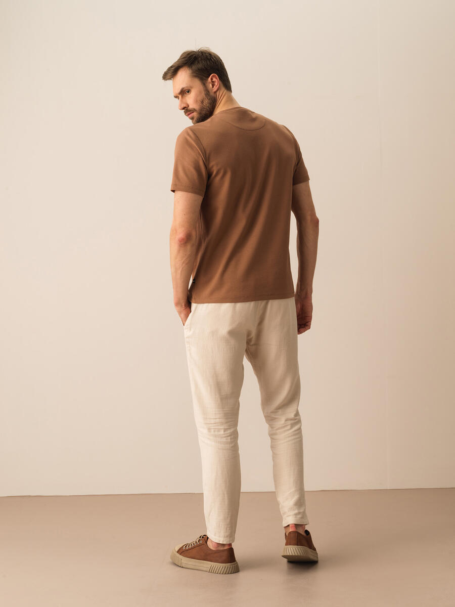 Vizon Regular Fit Pamuklu Tişört - 4