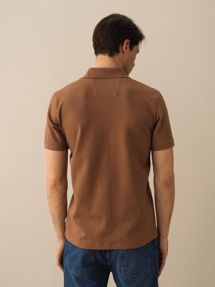 Vizon Slim Fit Pamuklu Polo Yaka Tişört - 3