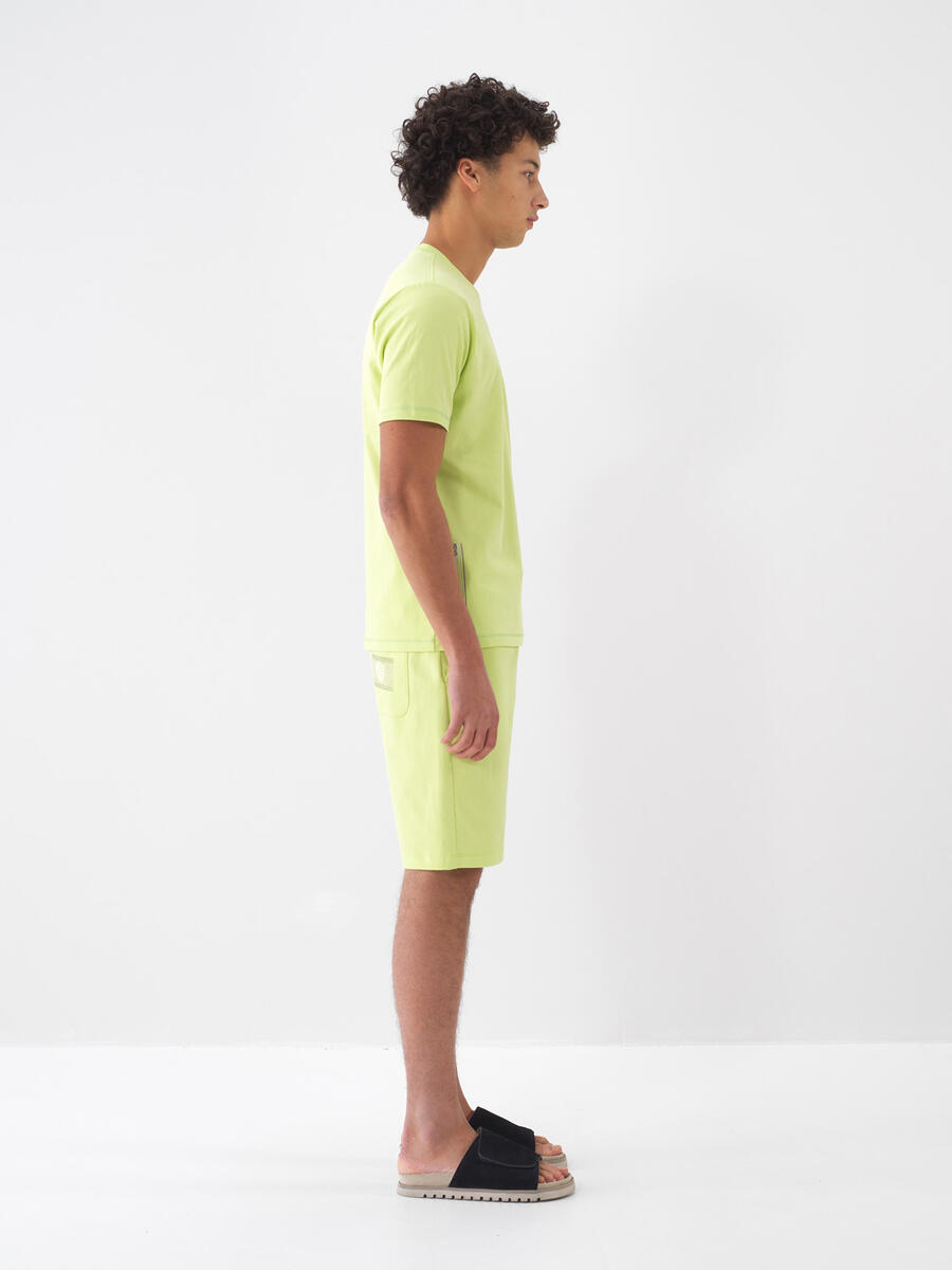 Yeşil Regular Fit Pamuklu Tişört - 3