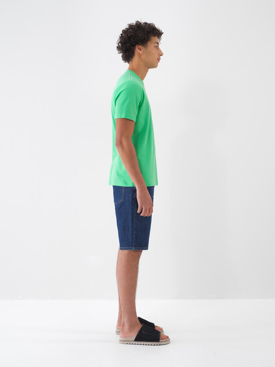 Yeşil Regular Fit Pamuklu Tişört - 3