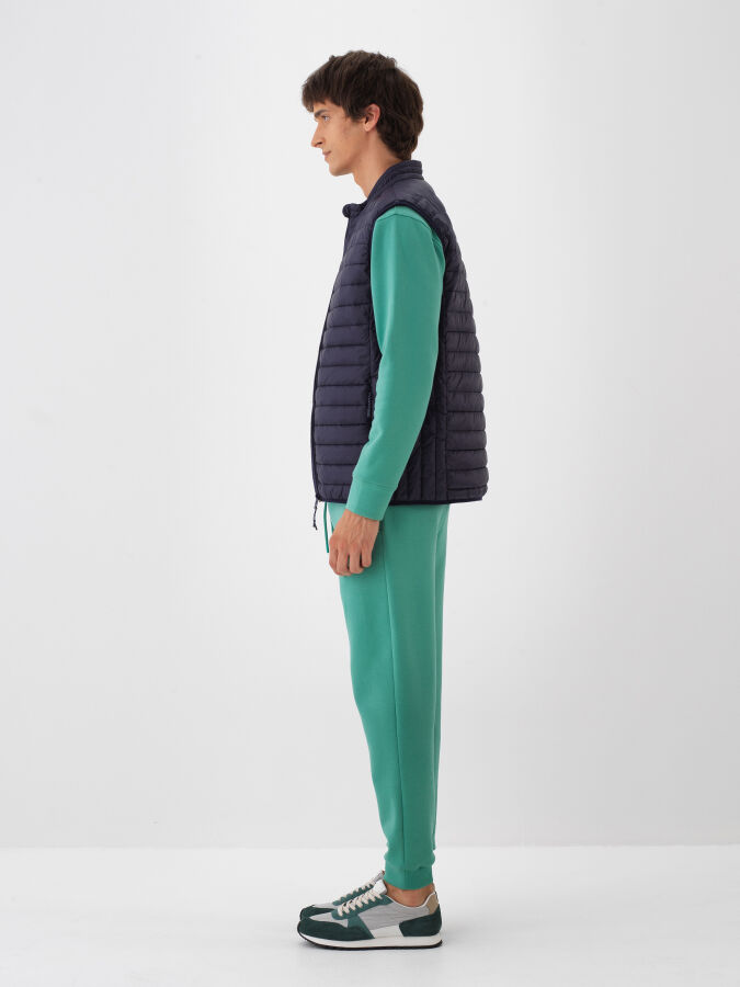 Lacivert Formunu Koruyan Regular Fit Yelek - Xint