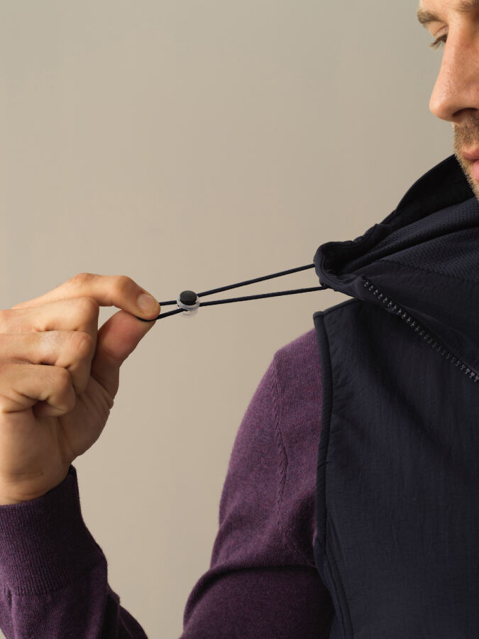 Lacivert Formunu Koruyan Regular Fit Polar Yelek - Xint