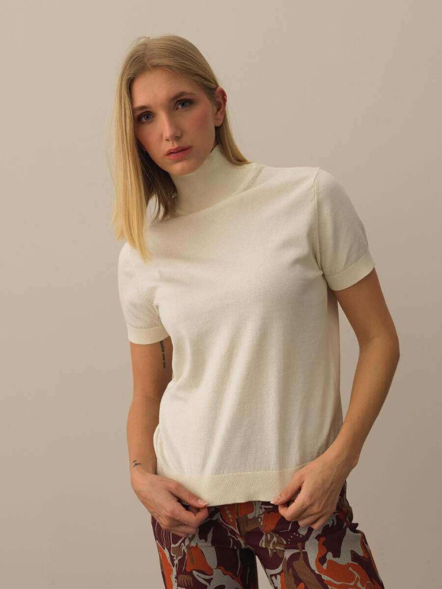 Half Turtleneck Regular Fit Basic Sweater