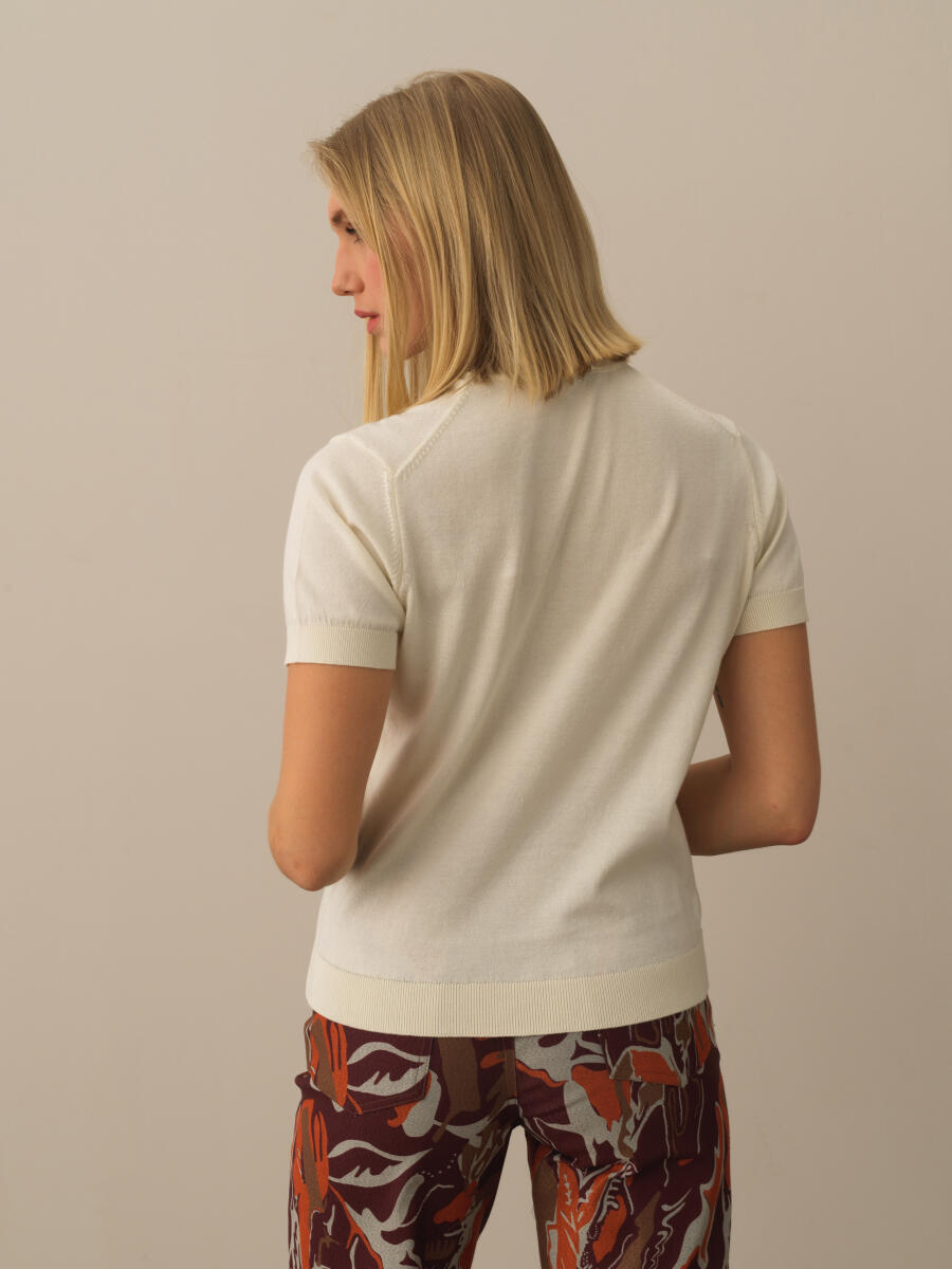 Half Turtleneck Regular Fit Basic Sweater - 4