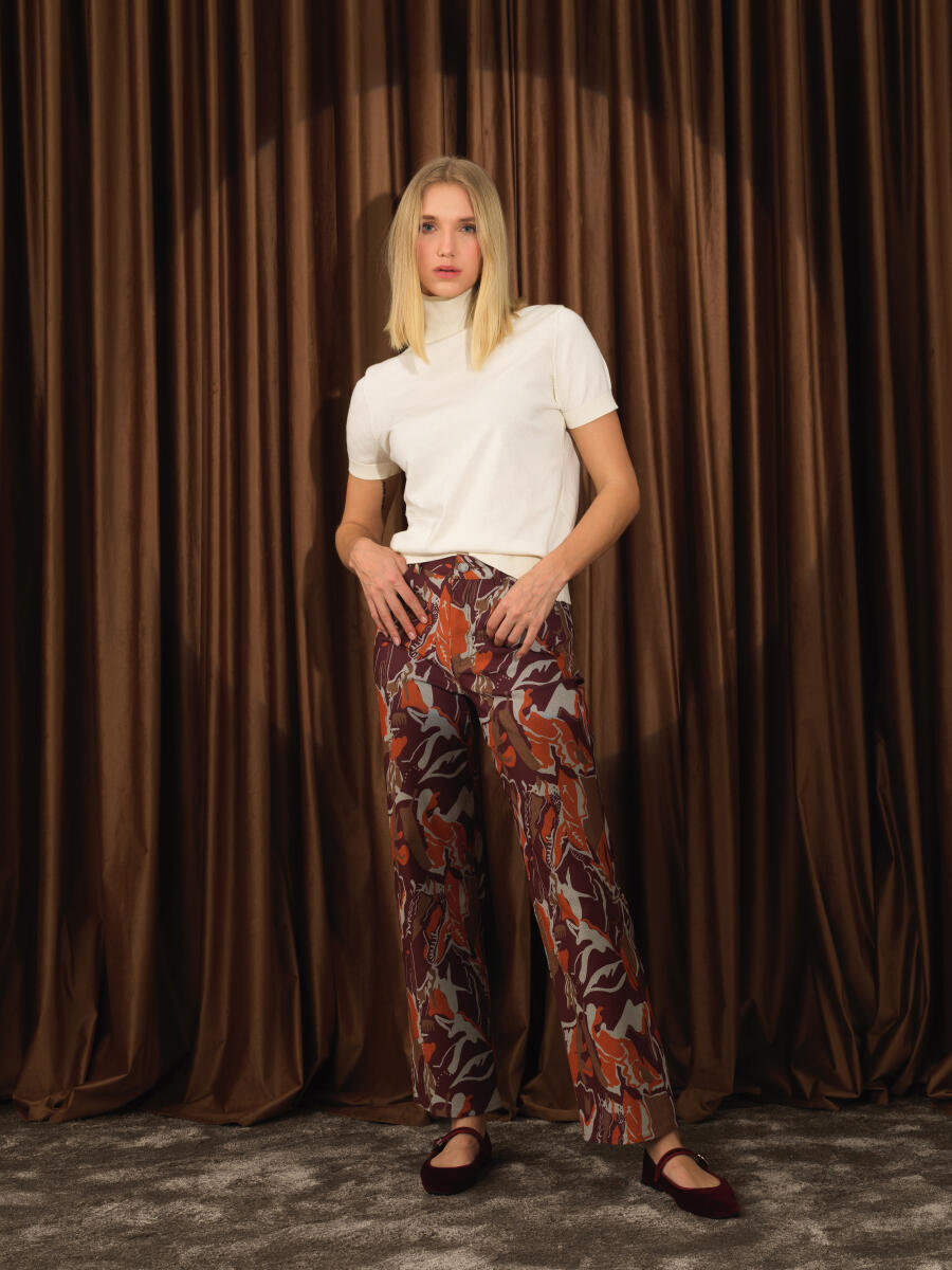 Half Turtleneck Regular Fit Basic Sweater - 2