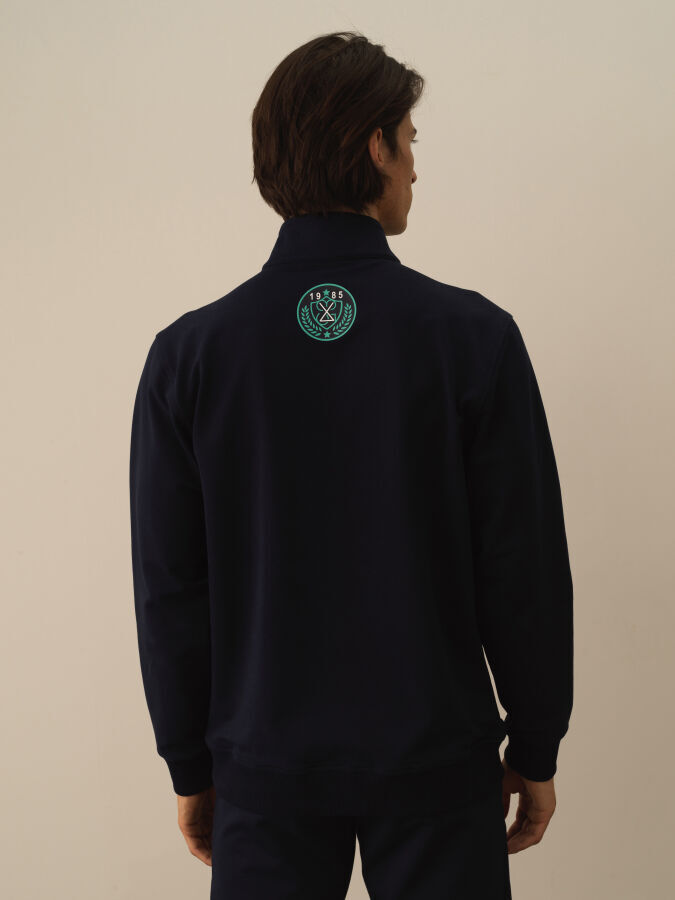 Half Zippered Regular Fit Sweatshirt - Xint