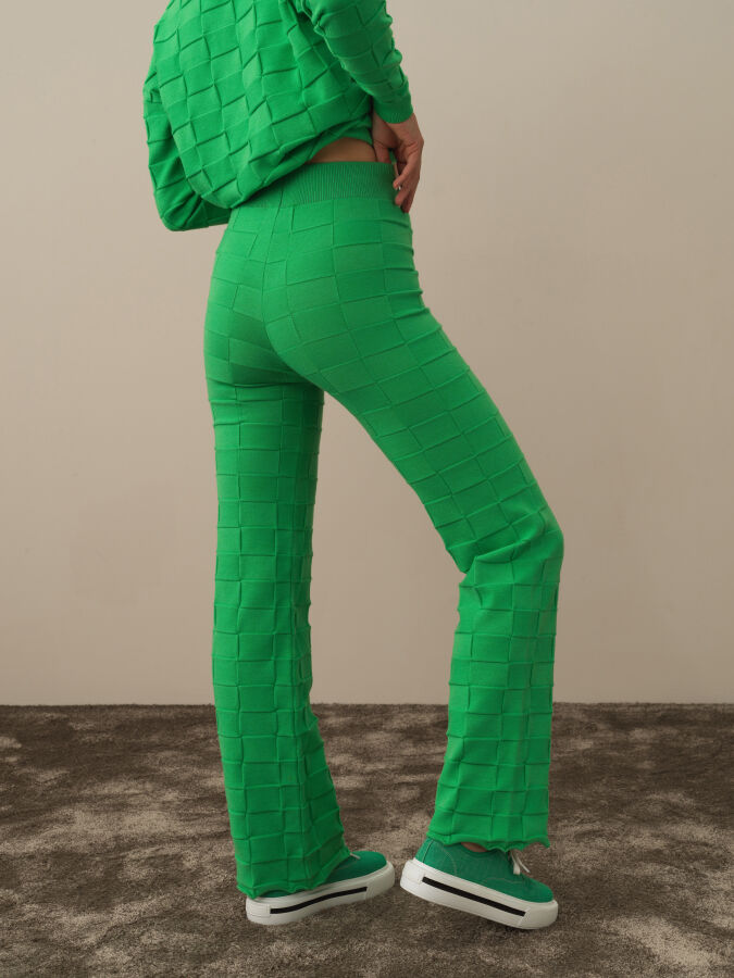 High Waist Oversized Knit Pants - Xint