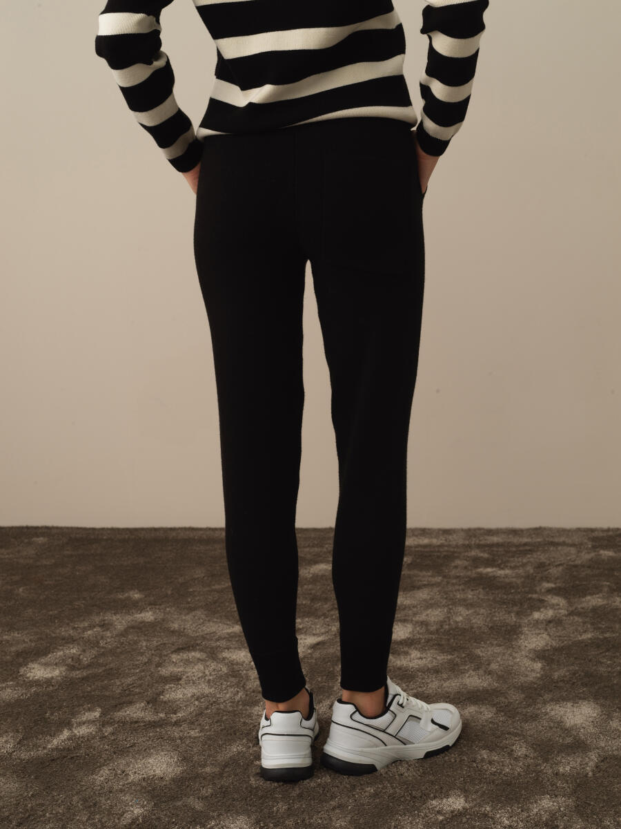 High Waist Regular Fit Knit Pants - 5