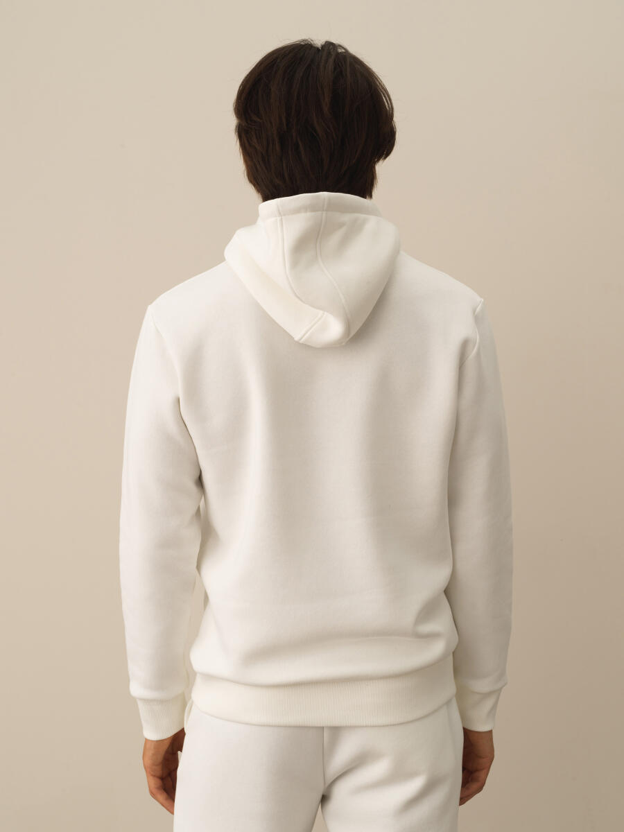 Hooded Regular Fit Basic Sweatshirt - 4