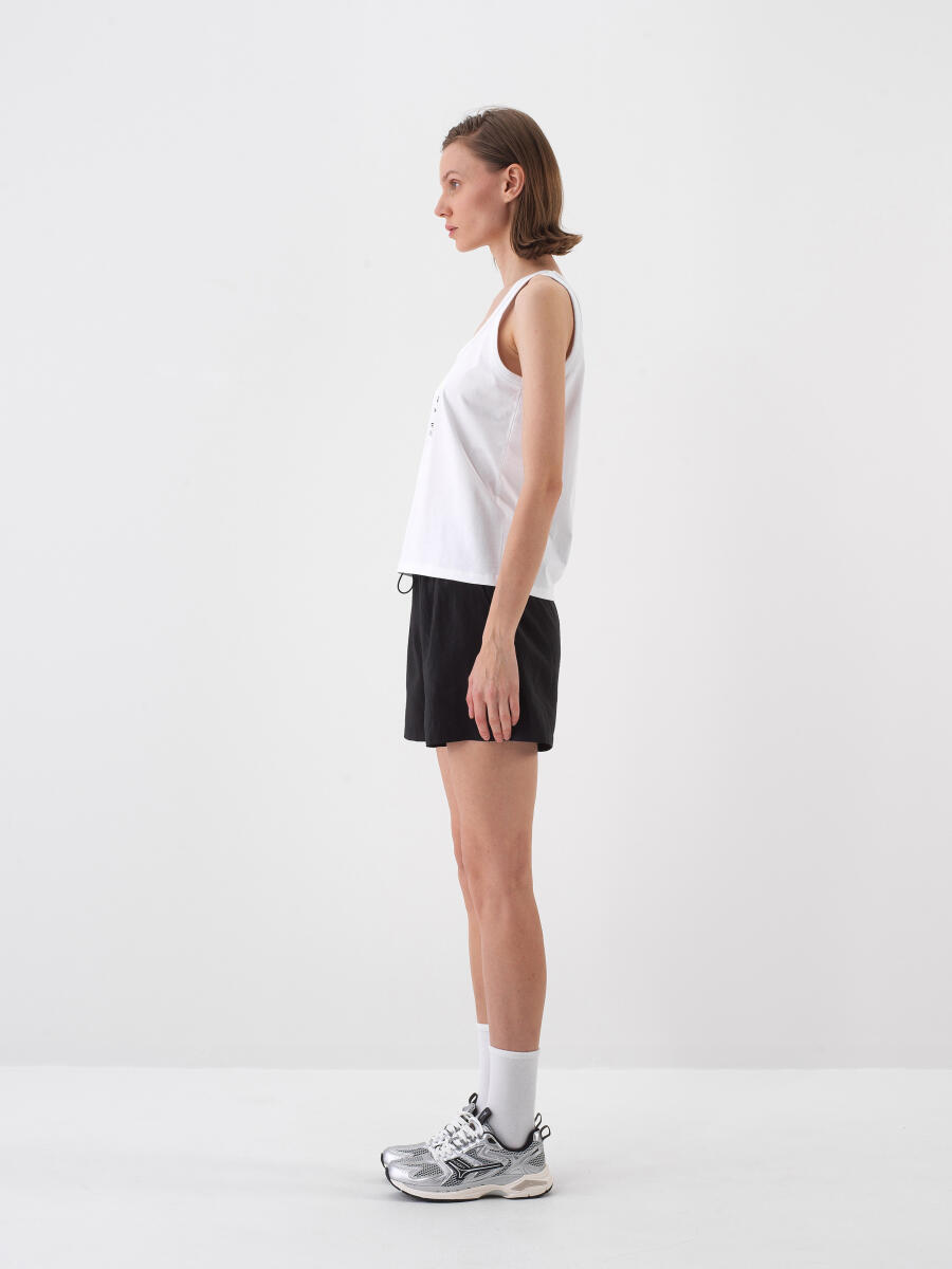 Beyaz Regular Fit Pamuklu Atlet - 3