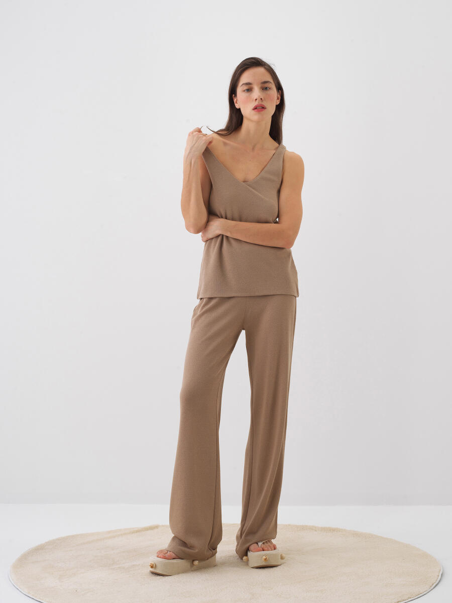 Camel Regular Fit Pamuklu Atlet - 2
