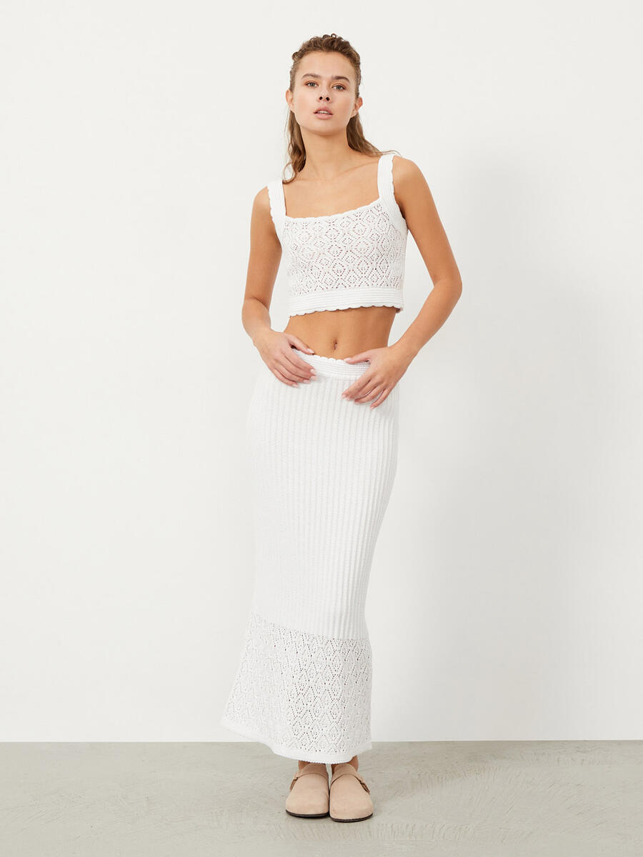 Ekru Slim Fit Pamuklu Atlet - 2