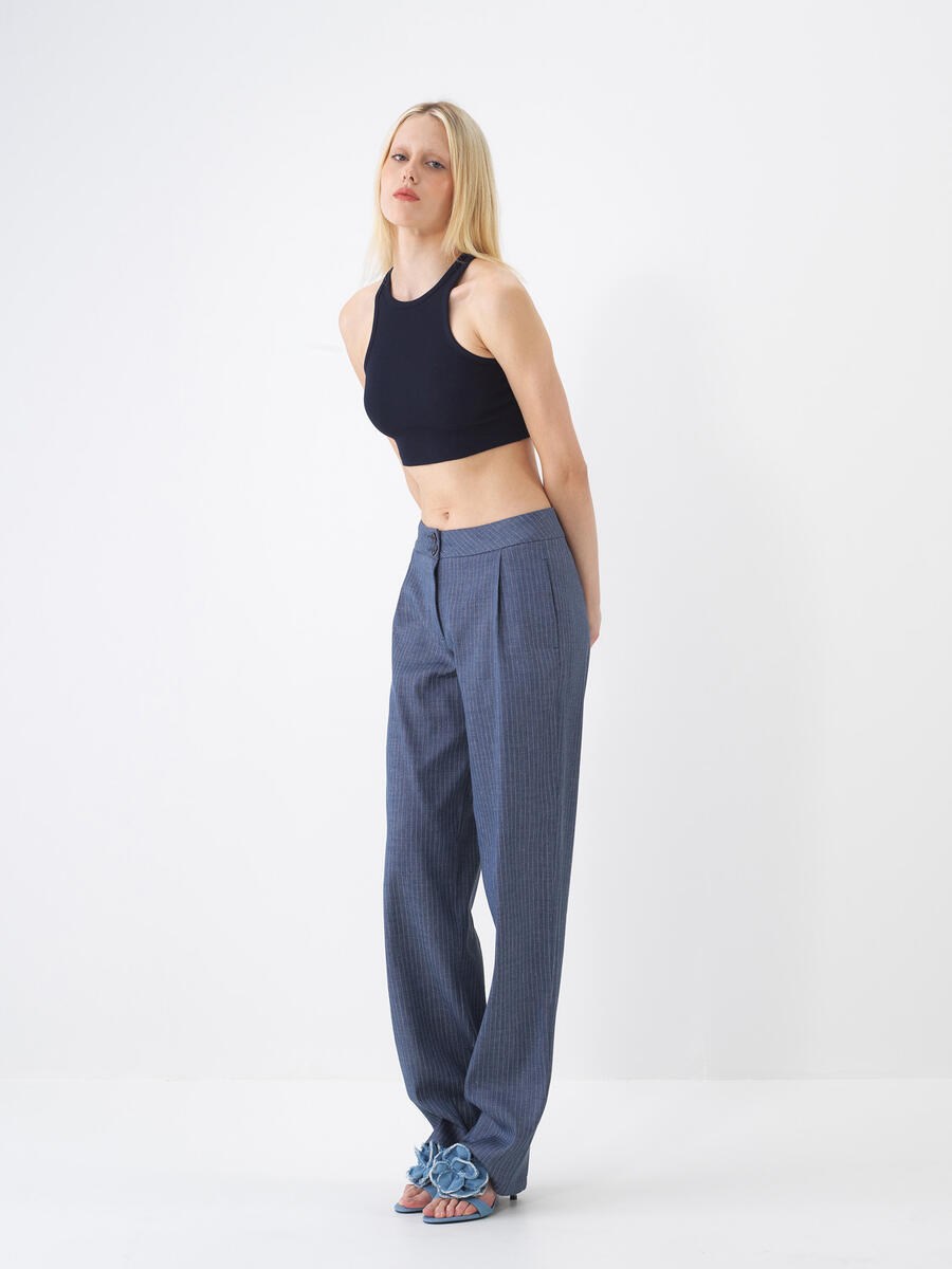 Lacivert Slim Fit Pamuklu Atlet - 3