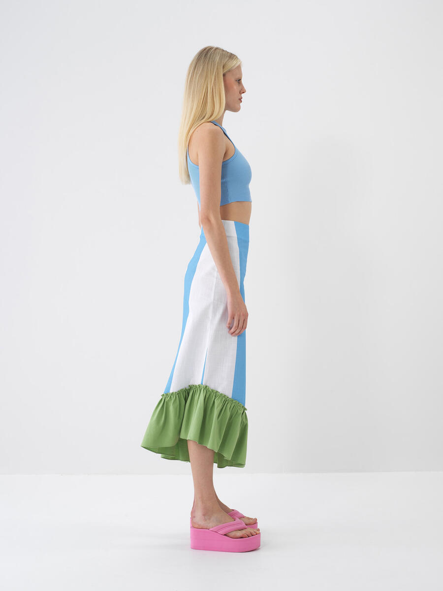 Mavi Slim Fit Pamuklu Atlet - 3