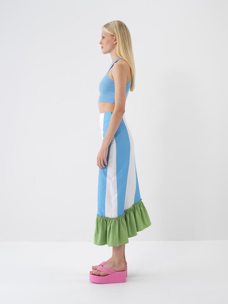 Mavi Slim Fit Pamuklu Atlet - 4