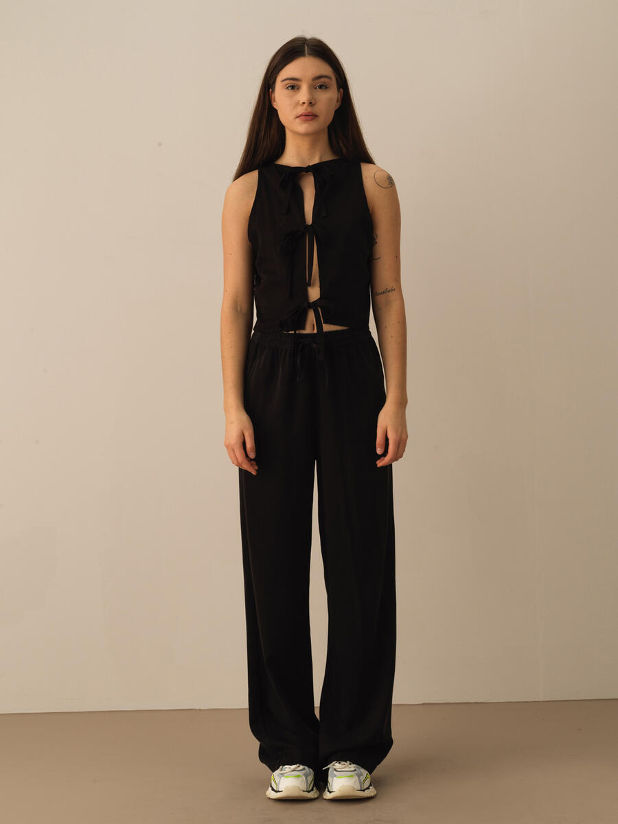 Siyah Regular Fit Liyosel Atlet - 2