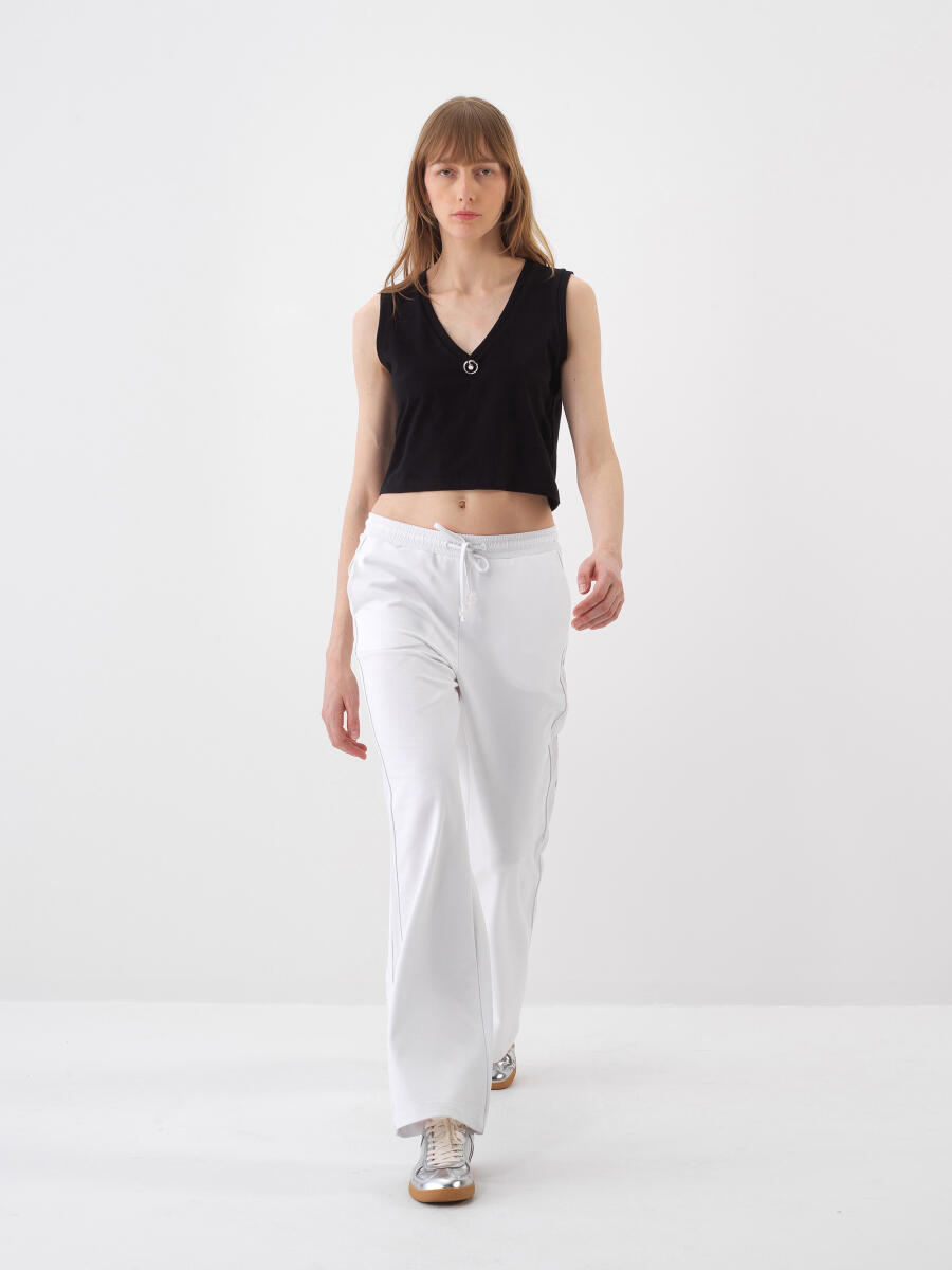 Siyah Slim Fit Pamuklu Atlet - 2