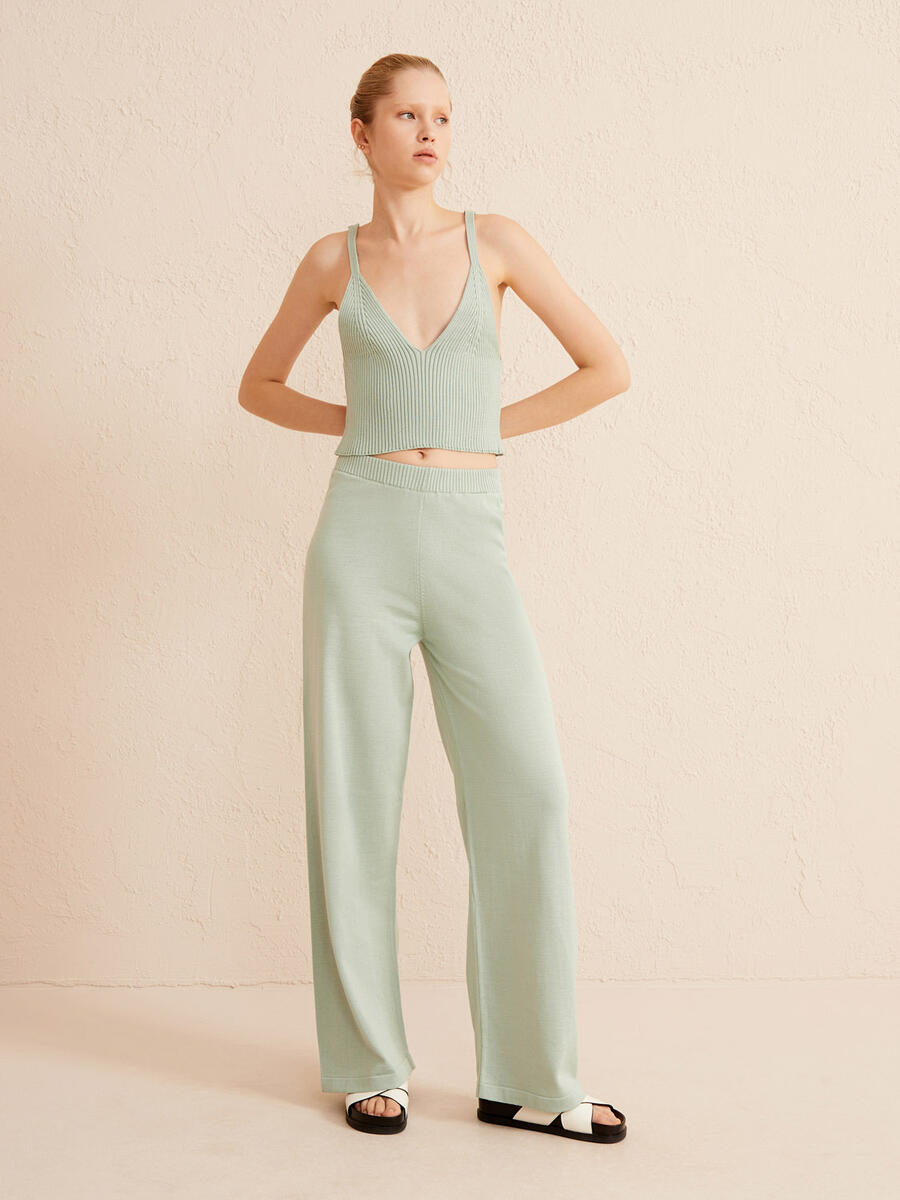 Mavi Slim Fit Pamuklu Atlet - 2