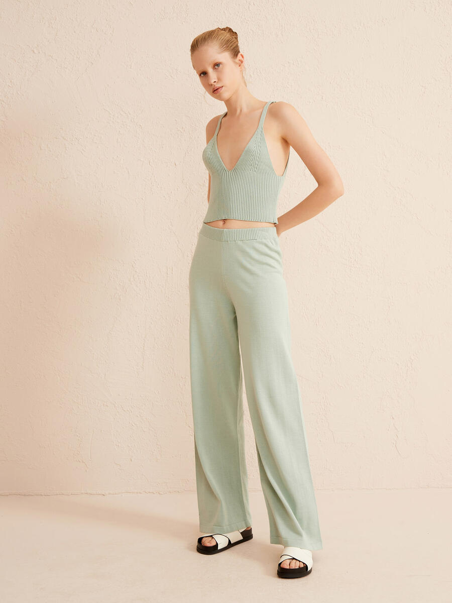 Mavi Slim Fit Pamuklu Atlet - 3