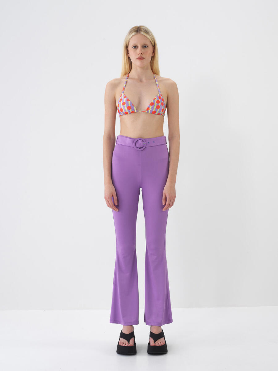 Nar Çiçeği Slim Fit Bikini Üst - 2