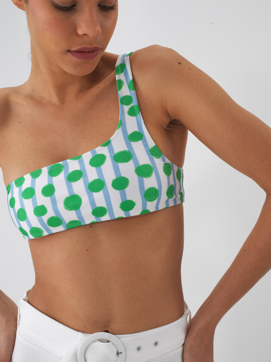 Yeşil Slim Fit Bikini Üst