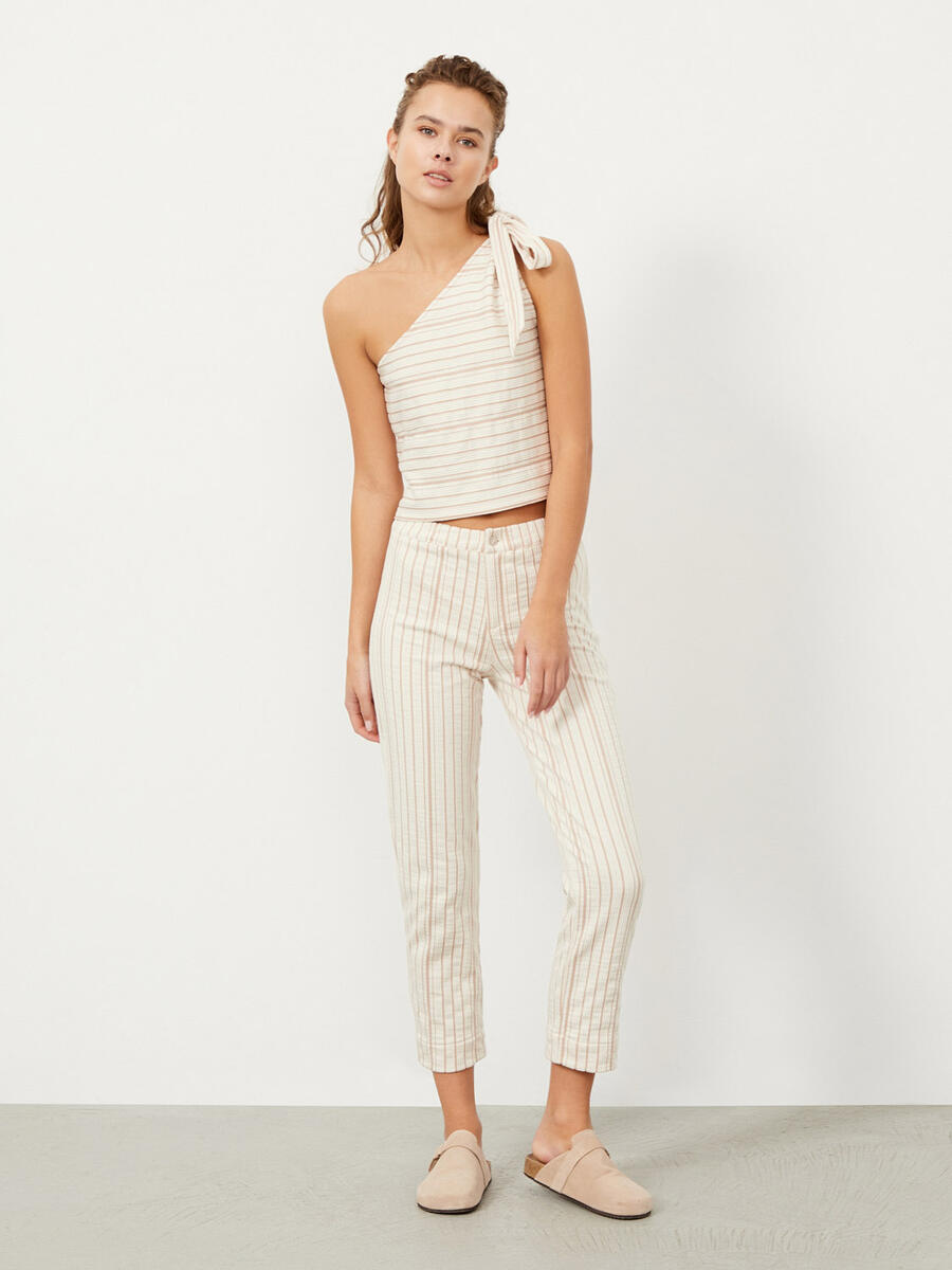 Bej Regular Fit Pamuklu Bluz - 2