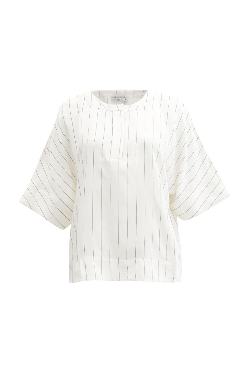 Beyaz Oversize Bluz - 7