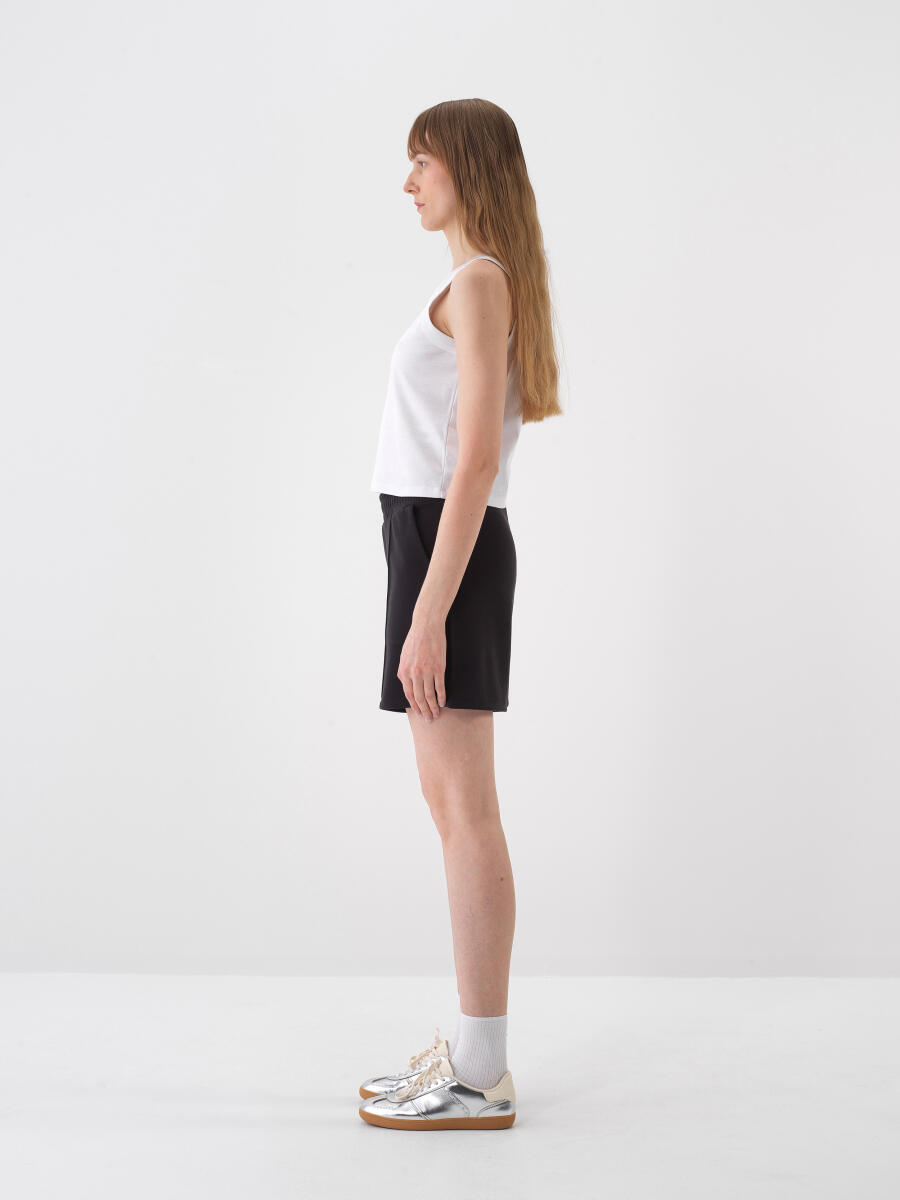 Beyaz Regular Fit Pamuklu Bluz - 3