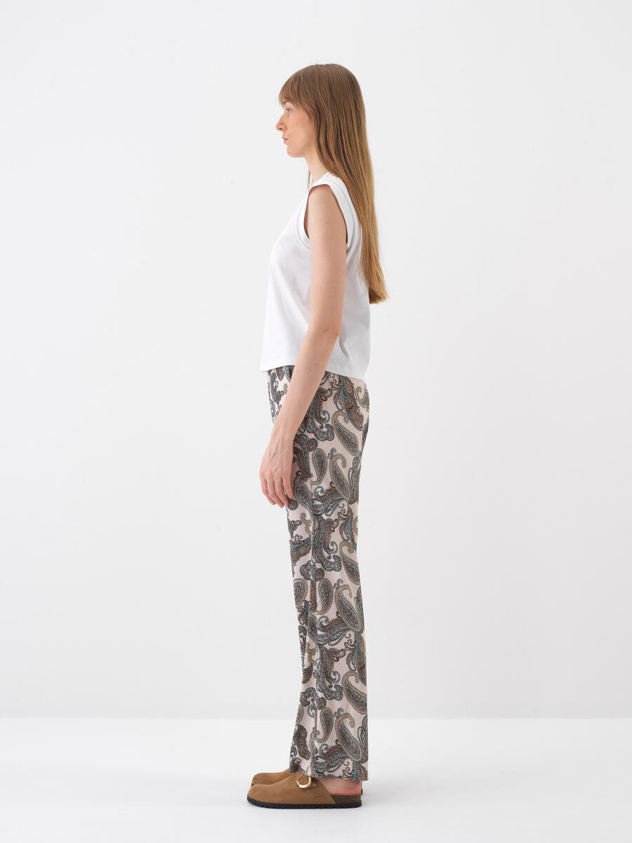 Beyaz Regular Fit Pamuklu Bluz - 3