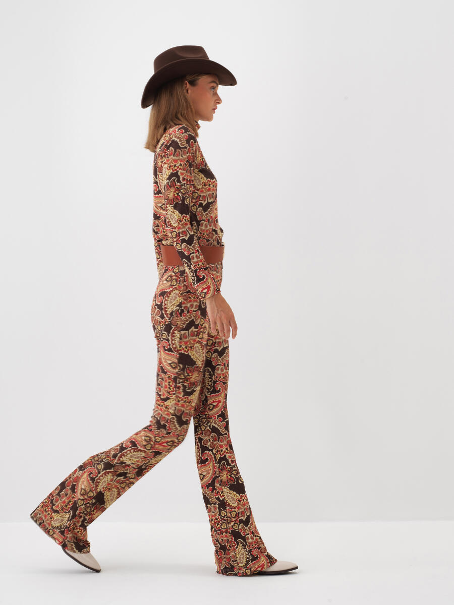 Camel Işıltılı Sim Detaylı Slim Fit Bluz - 3