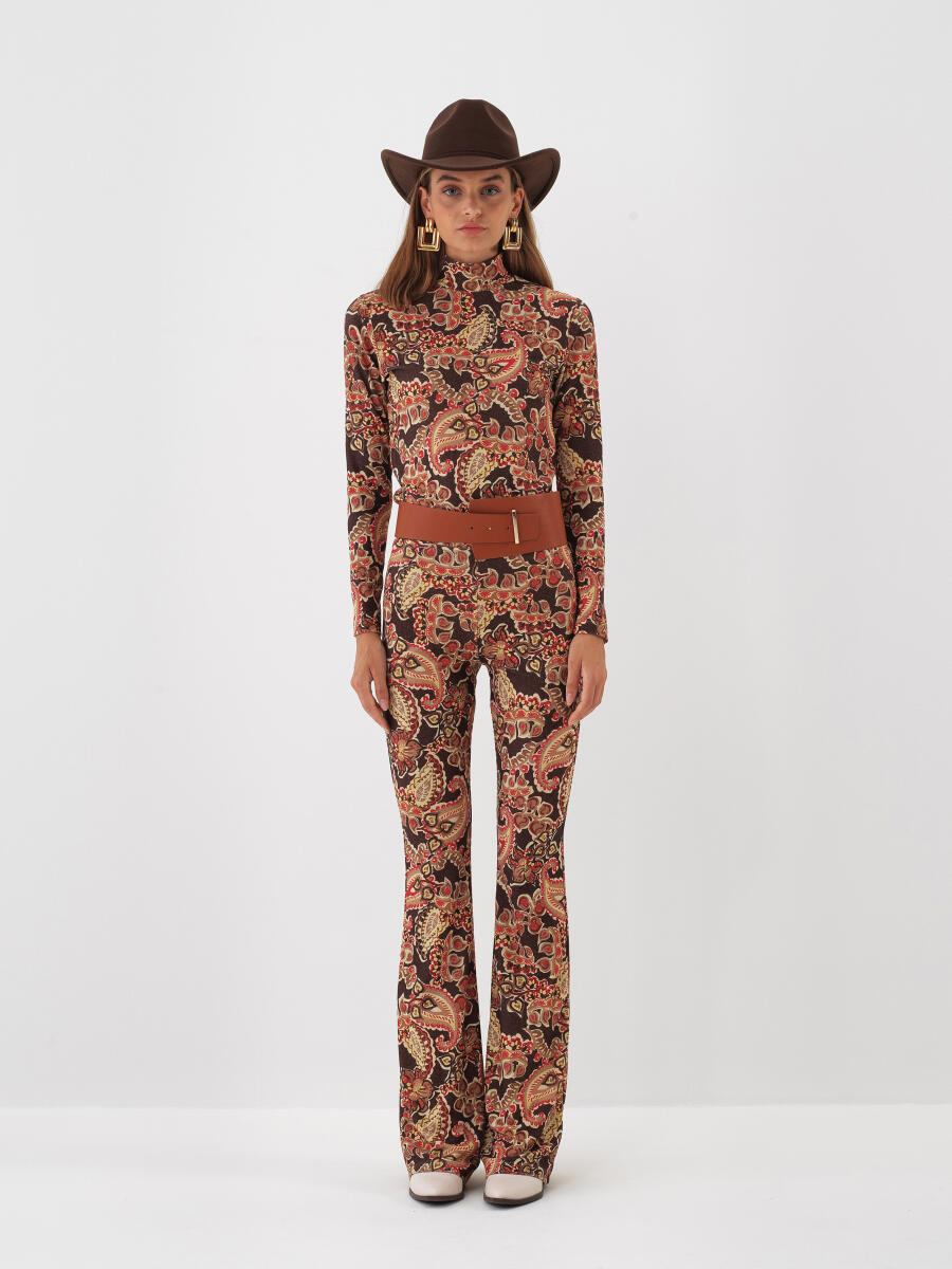 Camel Işıltılı Sim Detaylı Slim Fit Bluz - 2