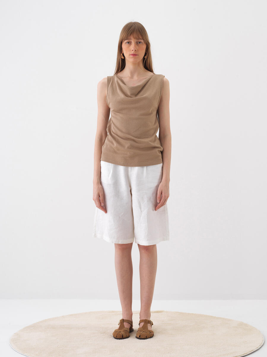 Camel Regular Fit Pamuklu Bluz - 2