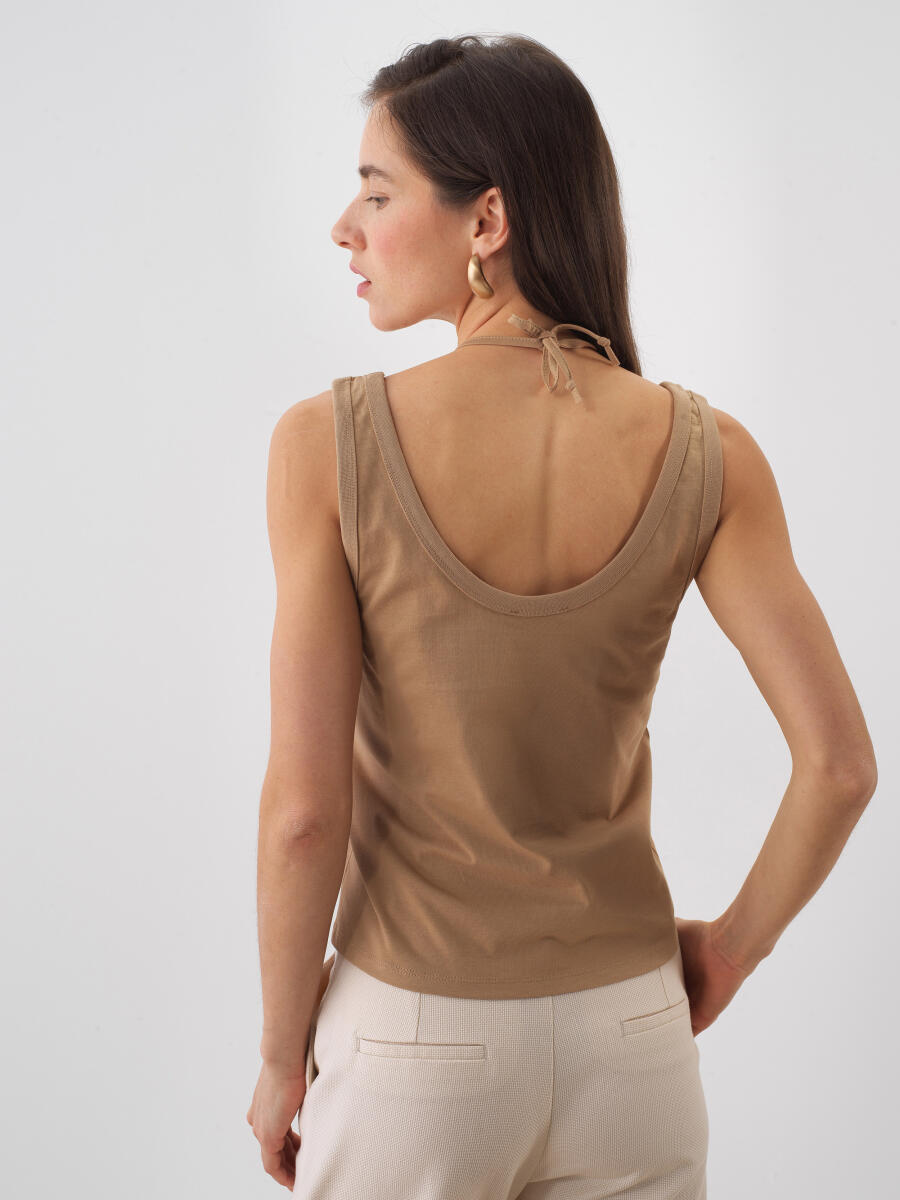Camel Regular Fit Pamuklu Bluz - 4