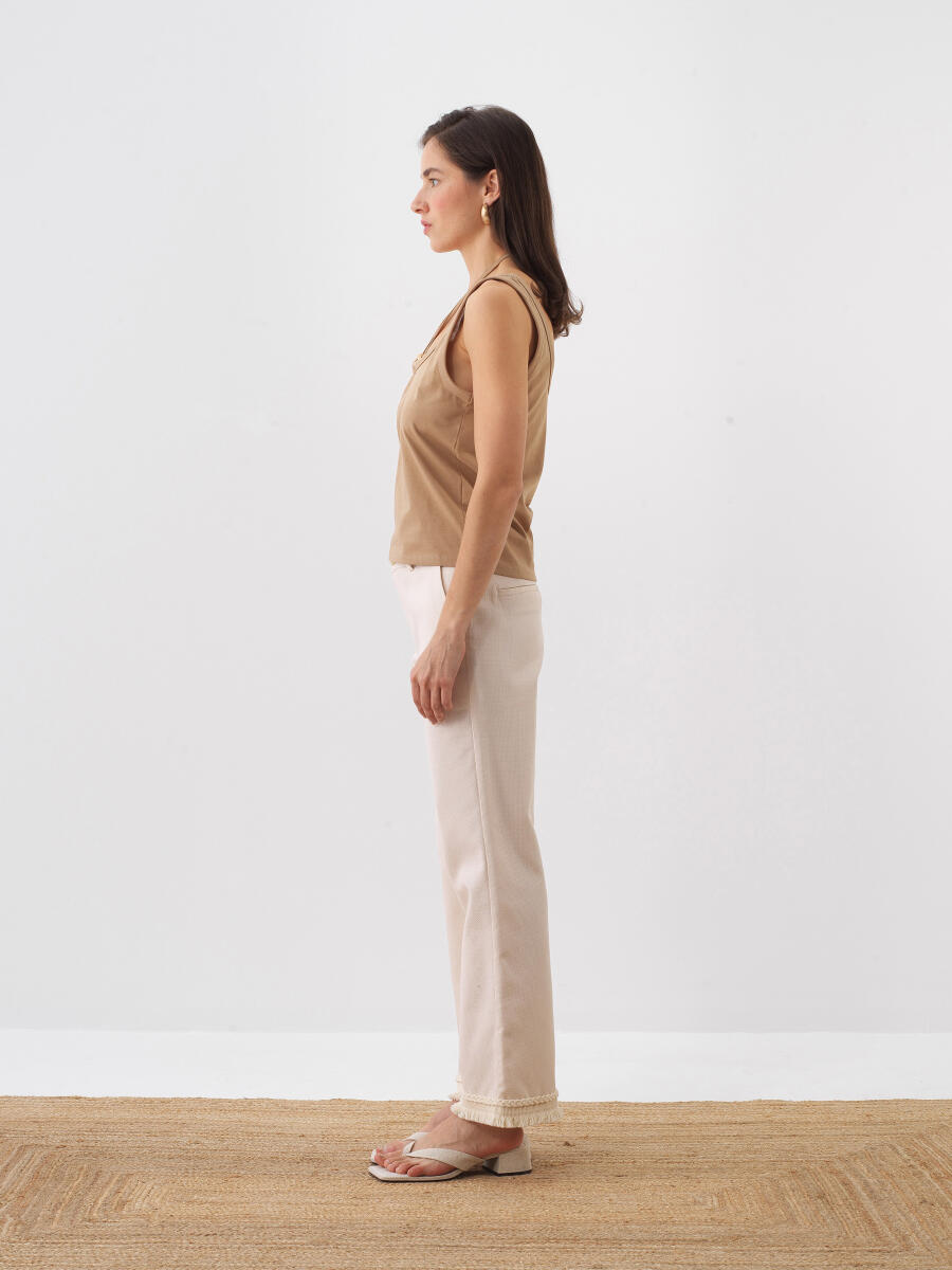 Camel Regular Fit Pamuklu Bluz - 3