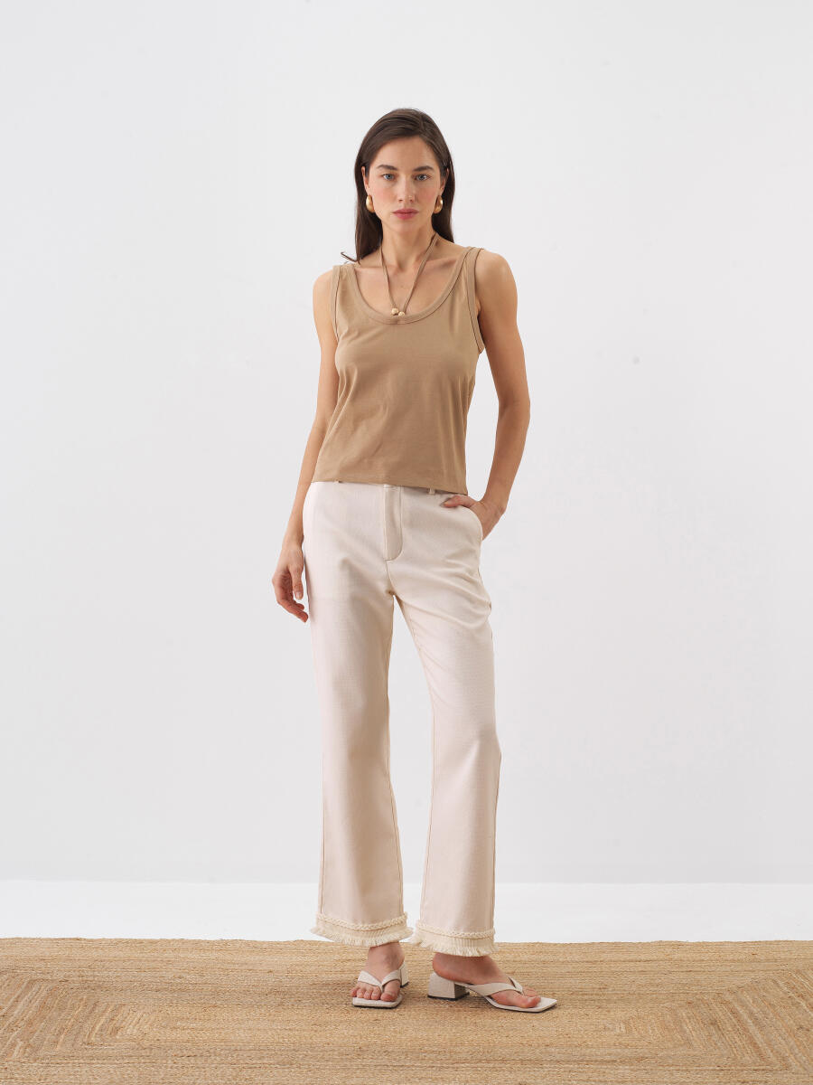 Camel Regular Fit Pamuklu Bluz - 2