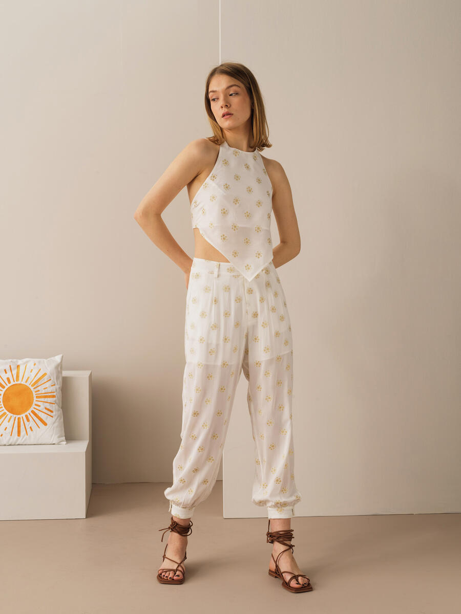 Ekru Regular Fit Bluz - 2