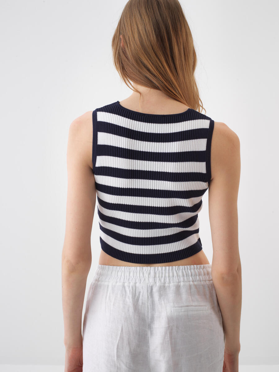 Lacivert Regular Fit Bluz - 5