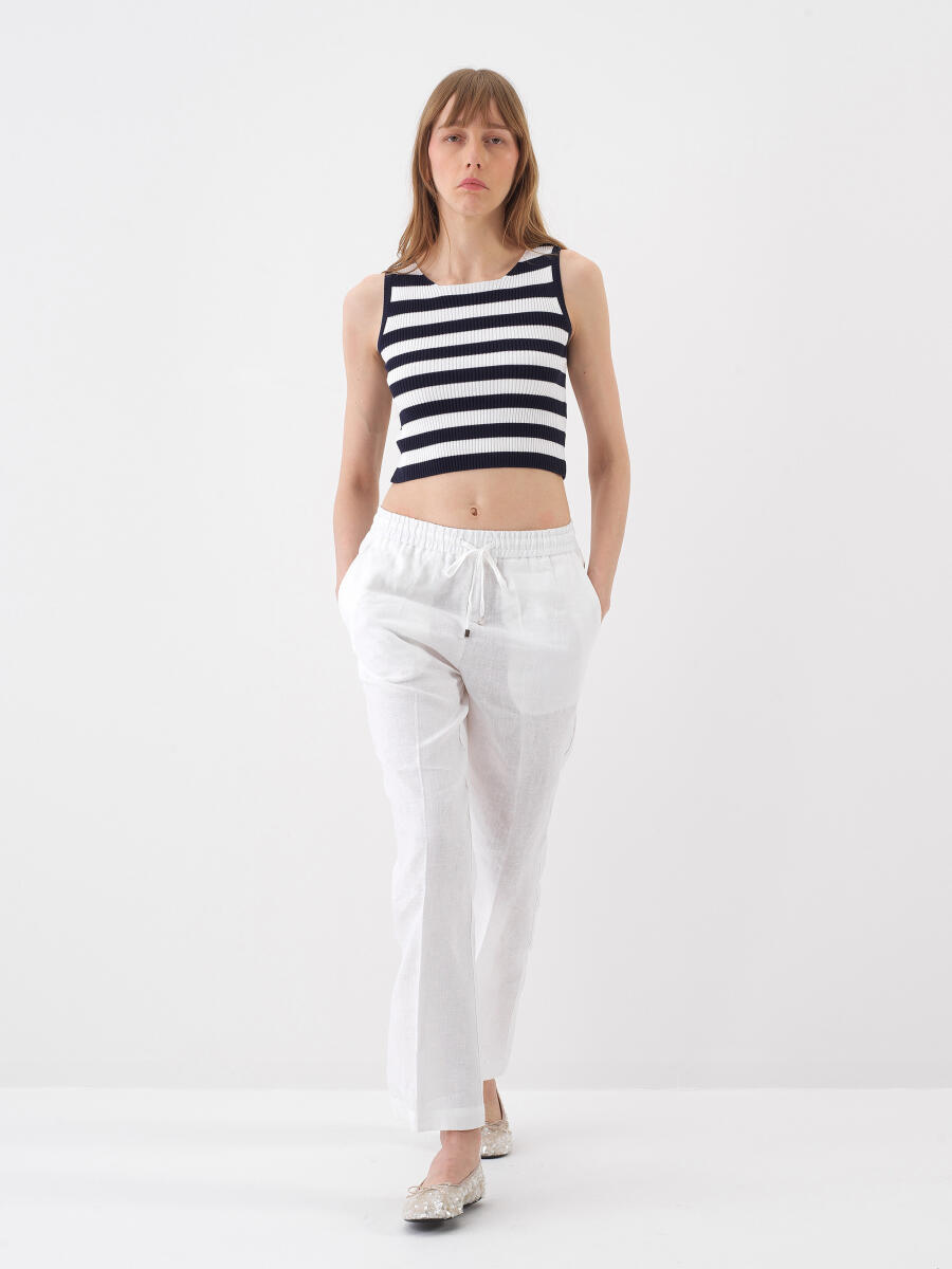 Lacivert Regular Fit Bluz - 2