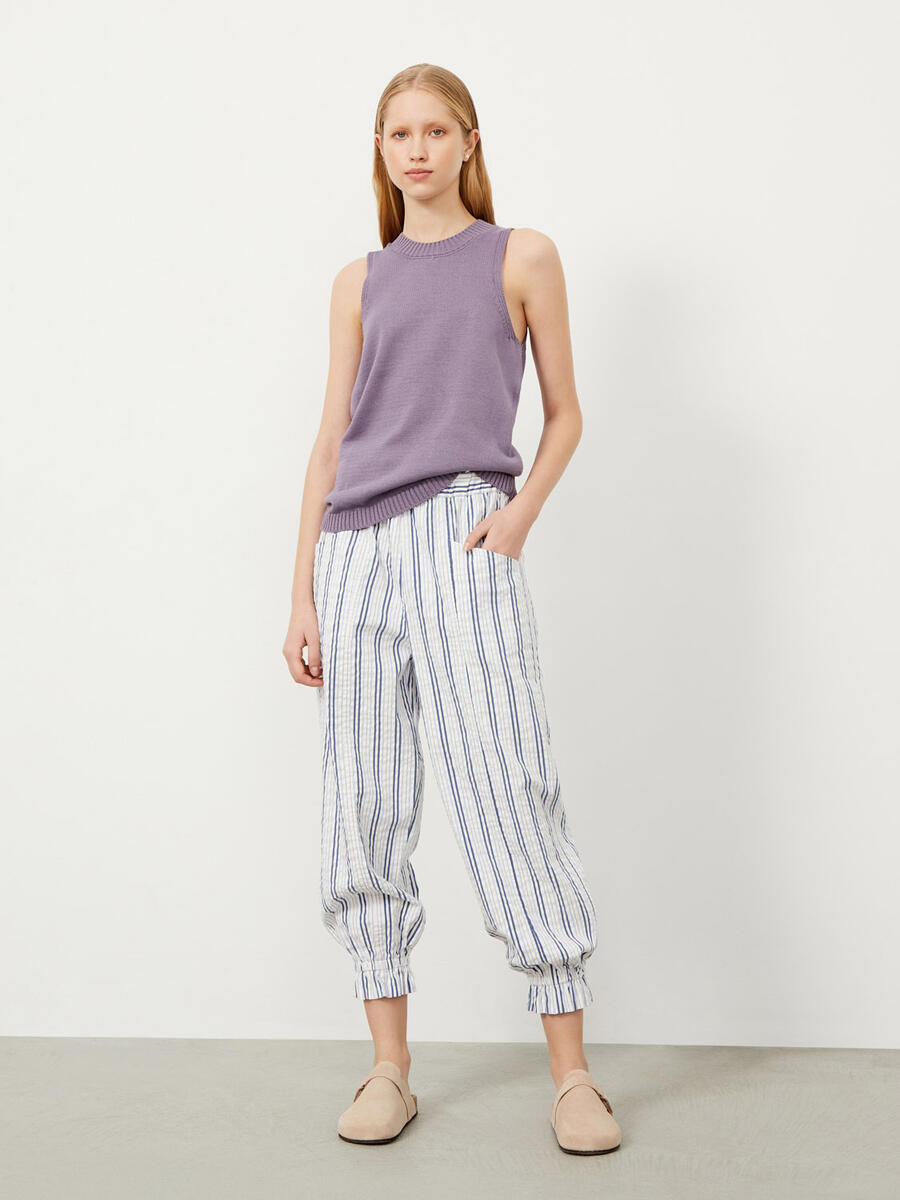 Lila Regular Fit Pamuklu Bluz - 2