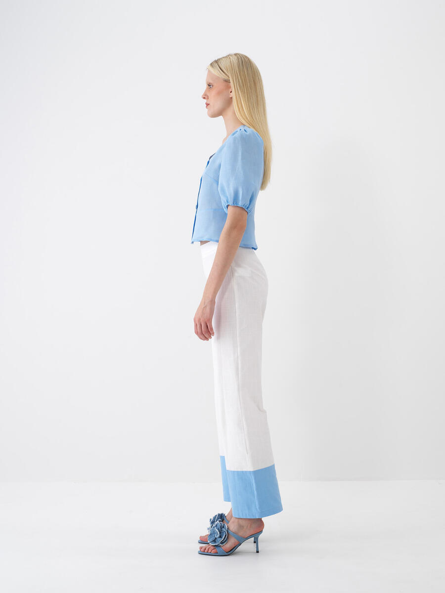 Mavi Regular Fit Keten Bluz - 4