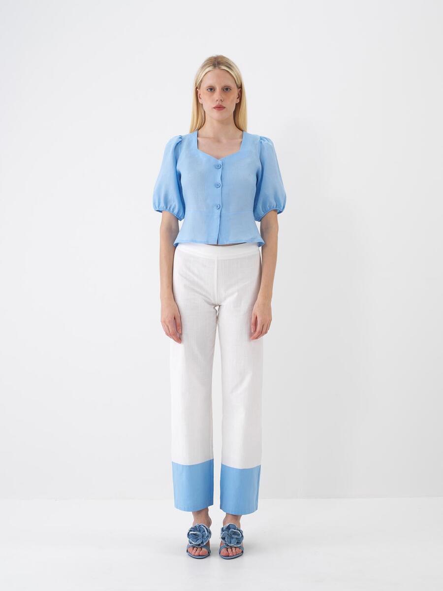 Mavi Regular Fit Keten Bluz - 2