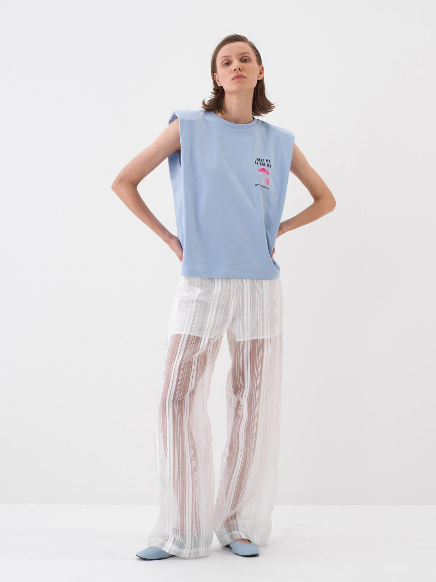 Mavi Regular Fit Pamuklu Bluz - 2